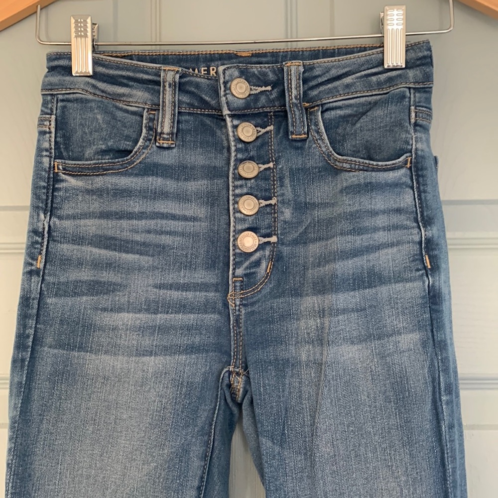 American eagle vintage hi-rise/button fly